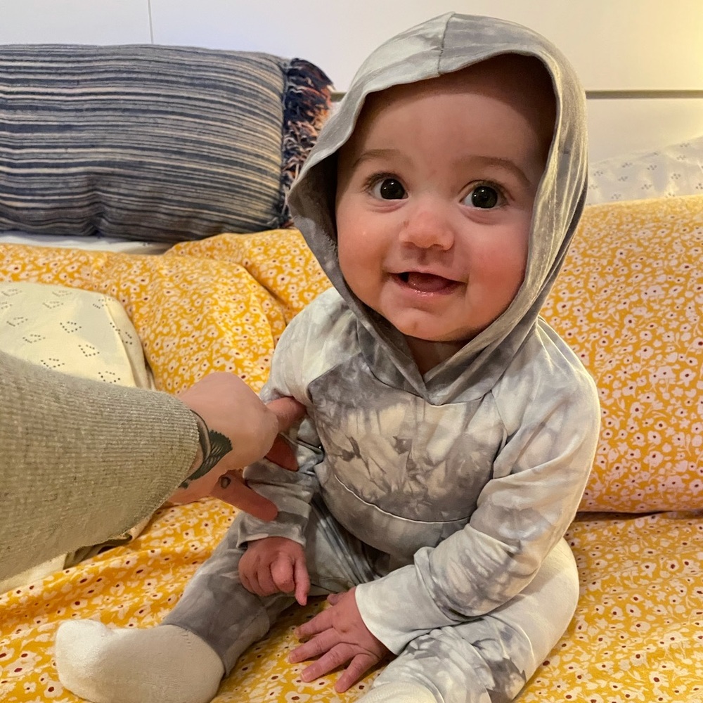 Marble Tie Dye Lightweight Hoodie Set (0-3m)